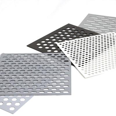 China Decorative Custom Aluminum Perforated Punch Round Hole Perforated Metal Mesh Sheet Speaker Grill Mesh Cover for sale