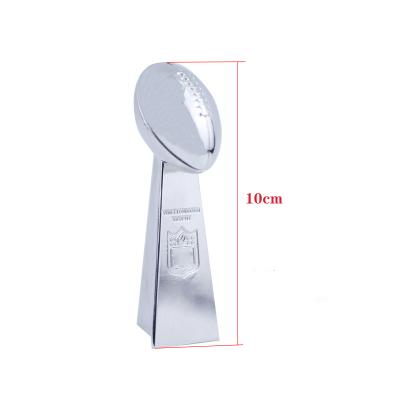 China Hotel And Resort NFL Super Bowl Vince Rumba 4 Inch Metal Championship Trophy for sale