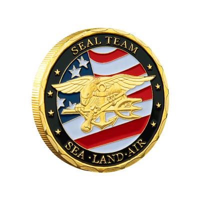 China Health Care Institutes Challenge Commemorative Coin Custom 3D Embossed Medal Enamel Metal Collectible Gift for sale