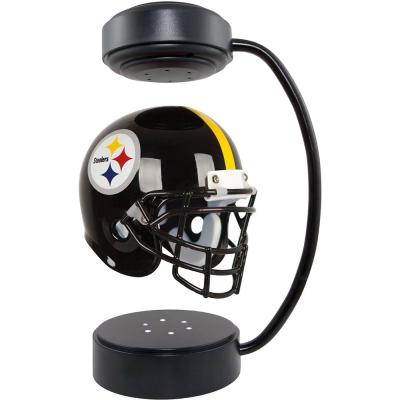 China PLA NFL American Football Pittsburgh Steelers Helmet 360 Degree Rotating Magnetic Levitation Display Stand for sale