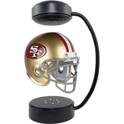 China PLA NFL American Football SF49 Helmet 360 Degree Rotating Magnetic Levitation Display Stand for sale