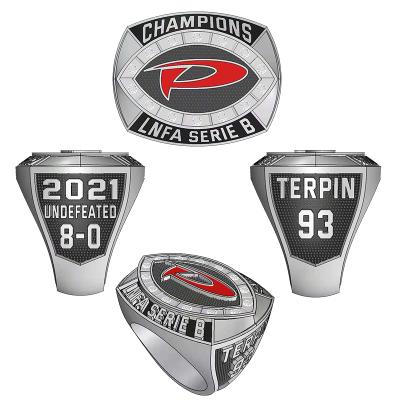 China Customized NFL NHL Club NCAA FFL Club Logo Team Championship Ring Paper Customized Casual/Sporting Player Name Number for sale