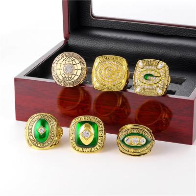 China Rugby Green Bay Packers Casual/Sporting RODGERS Support Ring Men's Ring for sale