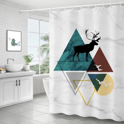 China Sustainable Customization Luxury Shower Curtain Set Luxury Shower Curtains Fabric Shower Curtain for sale