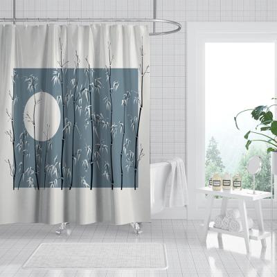 China Customization Clear Shower Curtain Sustainable Shower Curtain Bathroom Designer Shower Curtain for sale