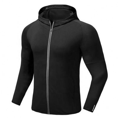 China Suitable Wear Breathable Running Gym Fitness Long Sleeve Jacket Sport Coat For Adult Men for sale