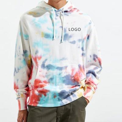 China Custom Hot Sale Mens Anti-wrinkle Tie Dye Hoodies Cotton Sweatshirt Clothing for sale