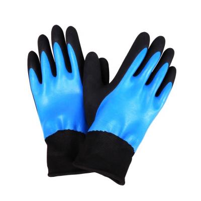 China General Purpose Winter Gloves Double Shell Nitrile Fully Coated Winter Work Hand Gloves for sale