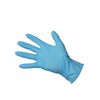 China CE 510k Multifunctional Disposable Medical Nitrile Blue Powder Anti-impact Free Periodic Examination Gloves for sale