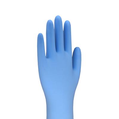 China Wholesale Disposable Blue Loose Powder Nitrile Latex Safety Examination Top Free Protective Gloves Bulk Latex PPE Gloves for sale