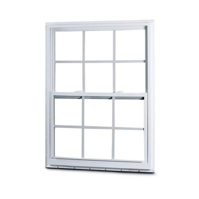 China American Lifting Glass Side Folding Hung Sliding Window For Buildings PVC Screen Style/Upvc Plastic Double Frame Window for sale