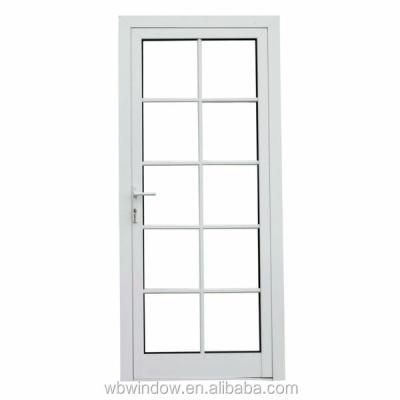 China Swing Glass Door For Wooden Frame Bathroom Single Hung Color Door for sale