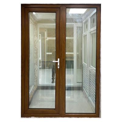 China Sound Insulation Upvc Casement Pvc Exterior French Glass Doors And Windows for sale