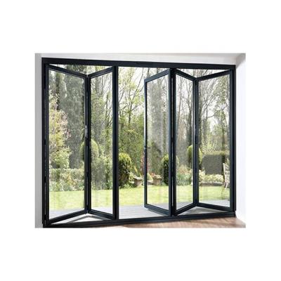 China Original Folding Screen Bi-Fold Door Slide Guide Factory PVC Bi-Fold Doors Folding French Doors for sale