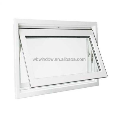 China Folding Screen Beauty Design White Color Double Glazed Aluminum Awning Windows for sale