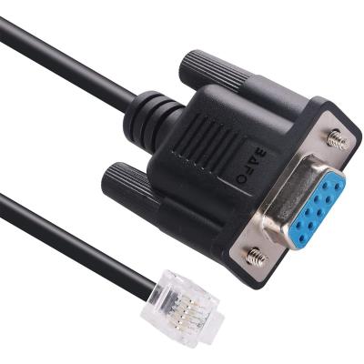 China BAFO Camera Rs232 DB9 to RJ11 RJ12 6p6c Adapter for Drive Servo Motor PC Link Pitch Cable for sale