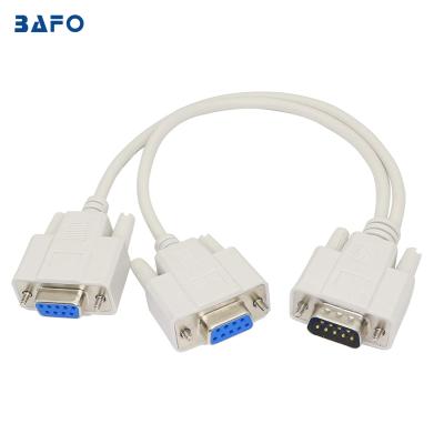 China BAFO DB9 Camera 2 in 1 Serial Splitter Rs232 Mouse or Monitor Splitter Adapter Direct Cable for sale