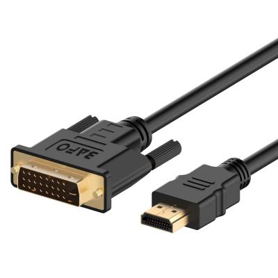 China High Speed ​​Camera BAFO Bi Direction Hdmi To Male DVI Cable 24+1 Pin Adatper Cable Hd 1080p Gold Plated for sale