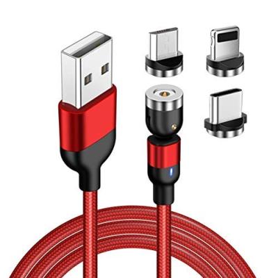 China Magnetic Camera BAFO Fast Charging Cable 3 In 1Magnet Type C Micro Usb Cable Mobile Phone Cable Wholesale Price Micro Usb Cord for sale