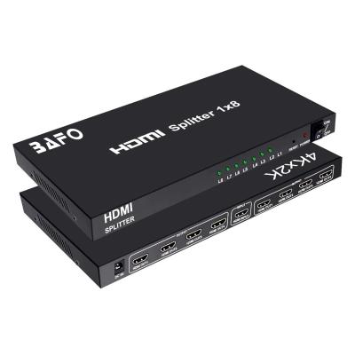 China Multimedia BAFO hdmi splitter 1x8 4k@60HZ 3840*2160 4:4:4 18Gbps HDR HDCP 2.2 HDMI-SPLITTER-8 for sale