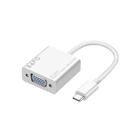 China COMPUTER BAFO USB-C 3.1 to VGA Male to Female Gold Plated Adapter Cable BF-2634 for sale