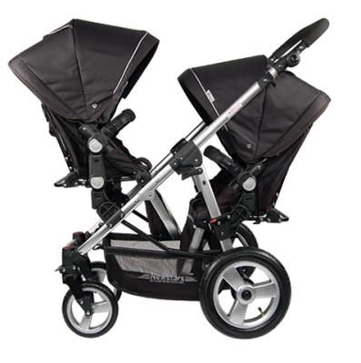 China 2021 Wholesale Oxford Fashion And Foldable Twins / 3 Baby Stroller In 1 Portable Baby Stroller Baby Pram Buggy for sale