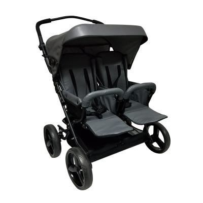 China Oxford One Speed ​​Folding Footmuff Baby Pram Luxury Twin Hand Stroller for sale