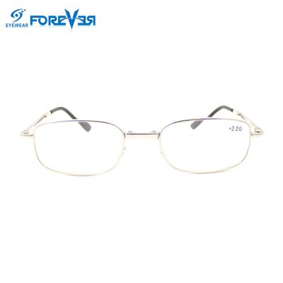 China Reading Forever Foldable Eyewear Metal Folding Reading Glasses With Case for sale