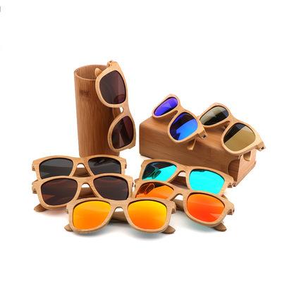 China 2021 Logo Sunglasses Polarized Bamboo Wooden Sunglasses Custom Polarized Eco-friendly Handmade Hot Sale Fashion Sunglasses for sale