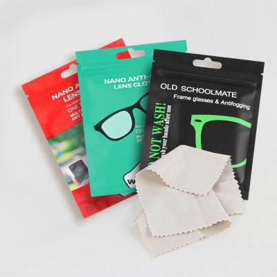 China Anti Fog Lens Forever Wholesale OEM Lens Cloth Anti Fog Microfiber Cleaning Cloth For Optical Lens Sunglasses for sale