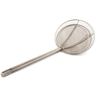 China Sustainable Kitchen Frying Utensil Round Cooking Skimmer for sale