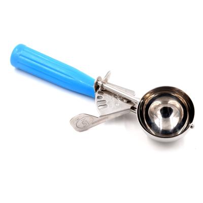 China The Viable Colorful Plastic Handle Round Shaped Cream Scooper, Ice Cream Scoop for sale