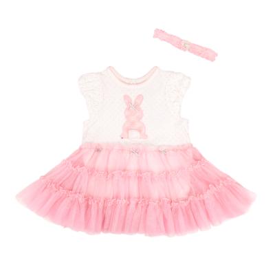 China Breathable Disney Approved Factory Sequins Pink Bunny Gauze Tutu Bubble Ballet Skirt dresses for babies for sale