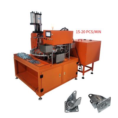 China Industry Production Line Factory Semi-automatic Casters Stretch Install Machine Caster Assembly Machinery Casters Making Equipment for sale