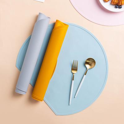 China Monzone Table Creative Silicone Heat Resistant Meal Stocked Mat Plate Dish Mat for sale