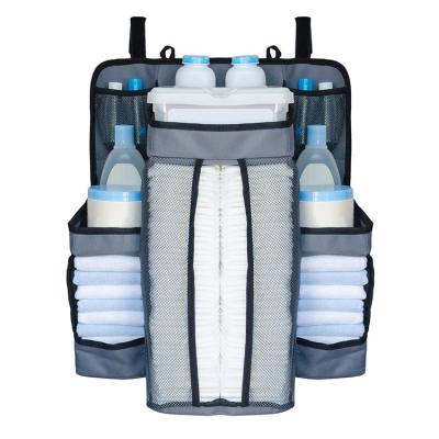 China Muilt-functional Mommy Diaper Bag Baby Diaper Caddy Nursery Waterproof Material Diaper Caddy Hanging Organizer for Crib Hanging Change for sale