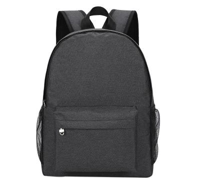 China With USB Oxford Cloth Small Private Label Backpack For Daily Light Fashion Mini Backpack Solid And Soft School Bag Black for sale