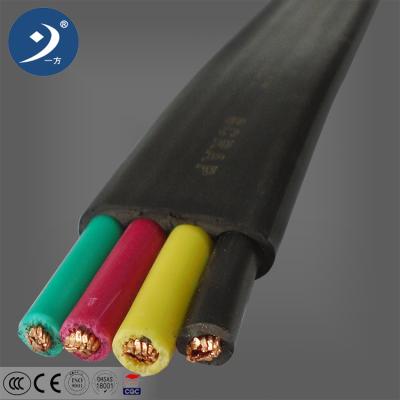 China 4x10mm2 power cable electric rubber cable and elevator traveling cable price à venda