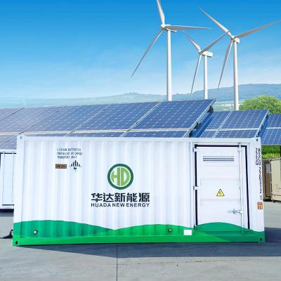 China 1000 KWH Industrial Lifepo4 Lithium Battery 20ft Customized Industrial Solar Powered Storage Battery Pack for sale