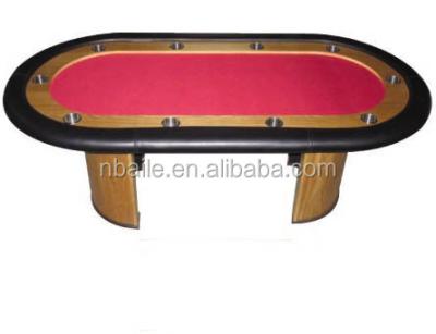 China 84 Inch Deluxe Wooden Poker Table With Wooden Legs for sale