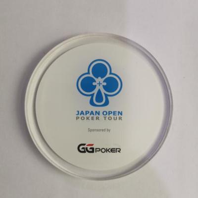 China Acrylic PS Poker Dealer Button , Customized Dealer Button for sale