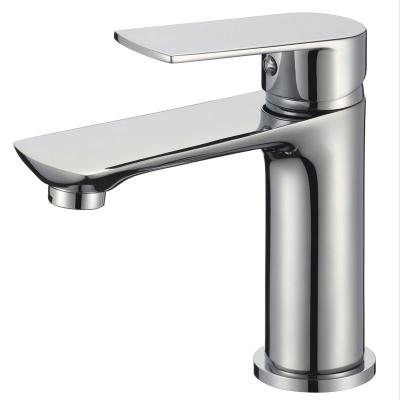 China Faucets OEM Metered Lavatory Faucet Chrome Plated Brass Body All Copper Heat Cold Water Faucet Supply Basin Faucet for sale