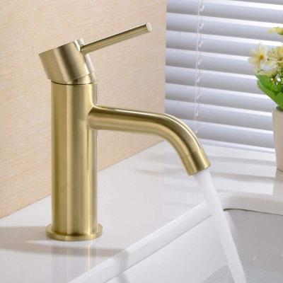 China Metered Faucets Wholesale Black Gold Basin Faucets Bath Toilet Stainless Steel Bathroom Faucet Mixer for sale