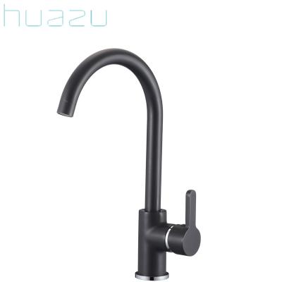 China High Quality Modern Black Metered Brass Taps Kitchen Sink Mixer Tap Faucets for sale