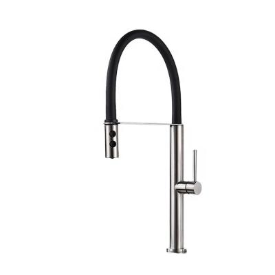 China Modern Single Lever Brass Metered Kitchen Pull Down Taps Modern Kitchen Faucet for sale