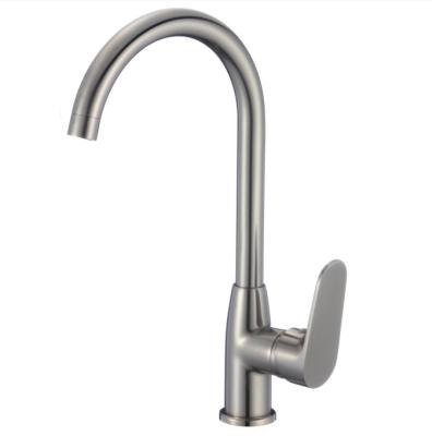 China Modern Single Taps Kitchen Mixer Tap Handle Swivel Metered Kitchen Sink Taps Single Hole Deck Mounted for sale