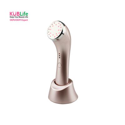 China Skin Revitalizer Anti Aging Ultrasonic Infrared Massager Tool LED Photon Facial Skin Care Device for sale