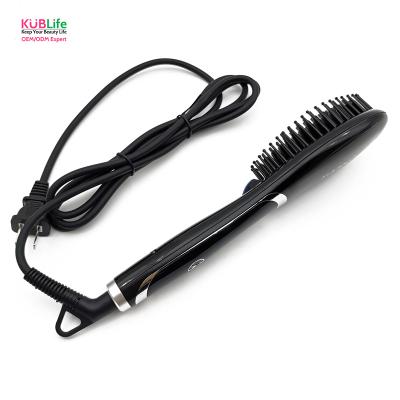 China Durable Ionic Hair Straightener Electric Straight Hair Comb Brush for sale