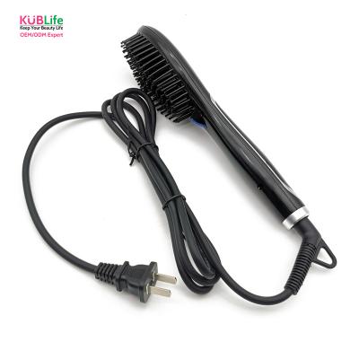 China Hair Straightening Electric Anion Hair Comb Straight LED Display for Woman or Man for sale