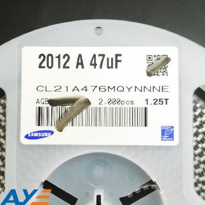 China condensadores CL21A476MQYNNNE de los componentes electrónicos de 6.3V X5R 0805 SMD en venta